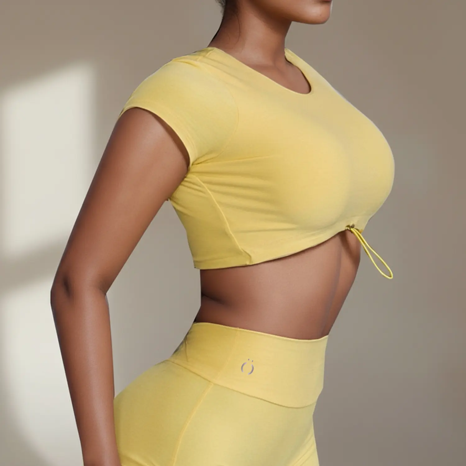 Women’s Yellow Sun Adjustable Crop Top