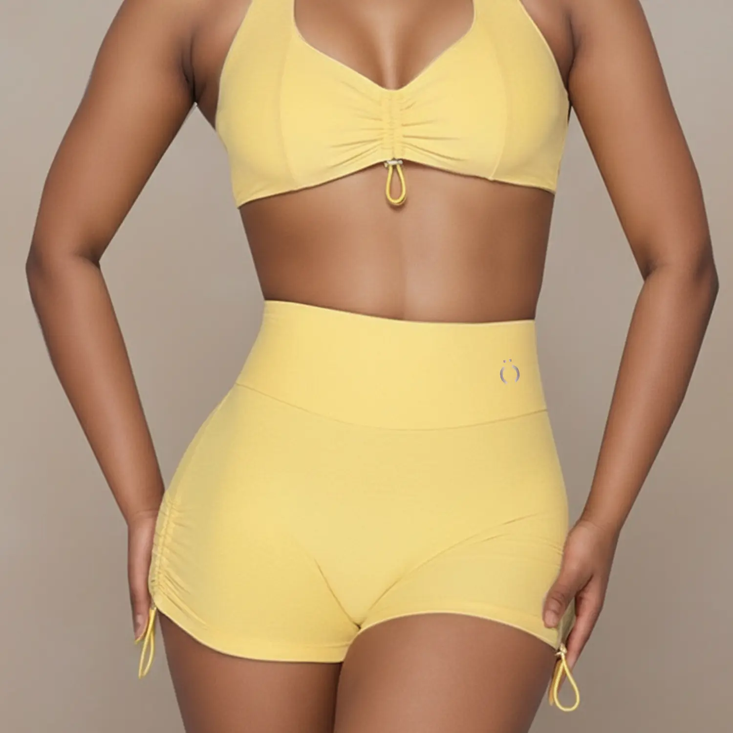Yellow Sun Fit Sports Shorts